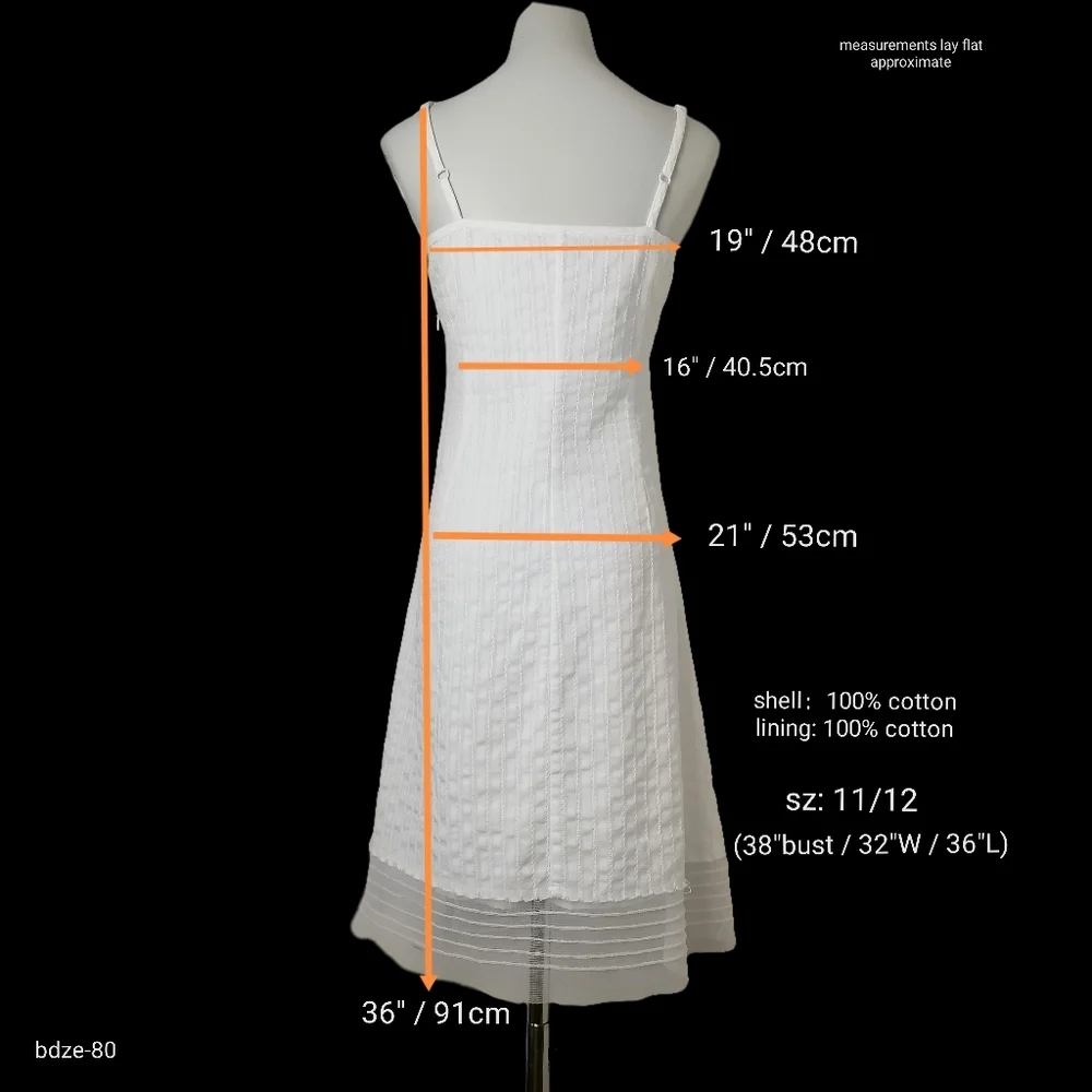 💧 white cotton slip dress by JACOB - Picture 2 of 6